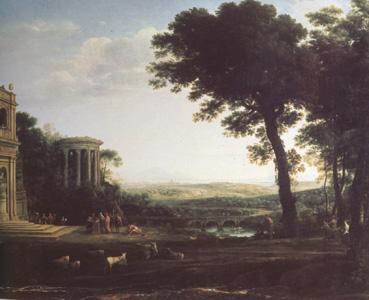 Claude Lorrain Landscape with a Sacrifice to Apolio (n03) France oil painting art